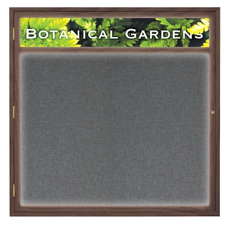 United Visual Products Open Faced Traditional Corkboard, 36x24" UV641A-BRONZE-BLACK
